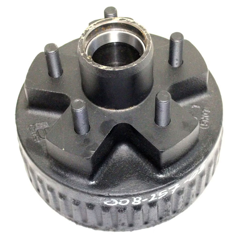 (image for) Trailer Hub/Drum With Races & Studs 5 Bolt On 4.5" BTR Spindle Electric Brake 2.2k Axle Dexter #8-257-5