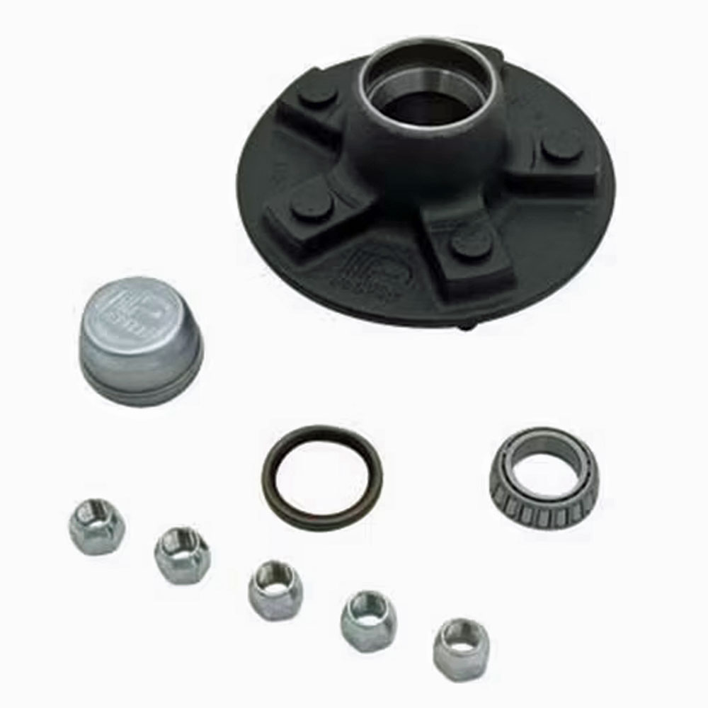 (image for) Trailer Idler Hub Assembly 5 Bolt On 4.5" BTR Spindle 6 1/2" Flange 2.2k Axle Dexter #8-258-5UC1 & 8-258-5UC1-EZ