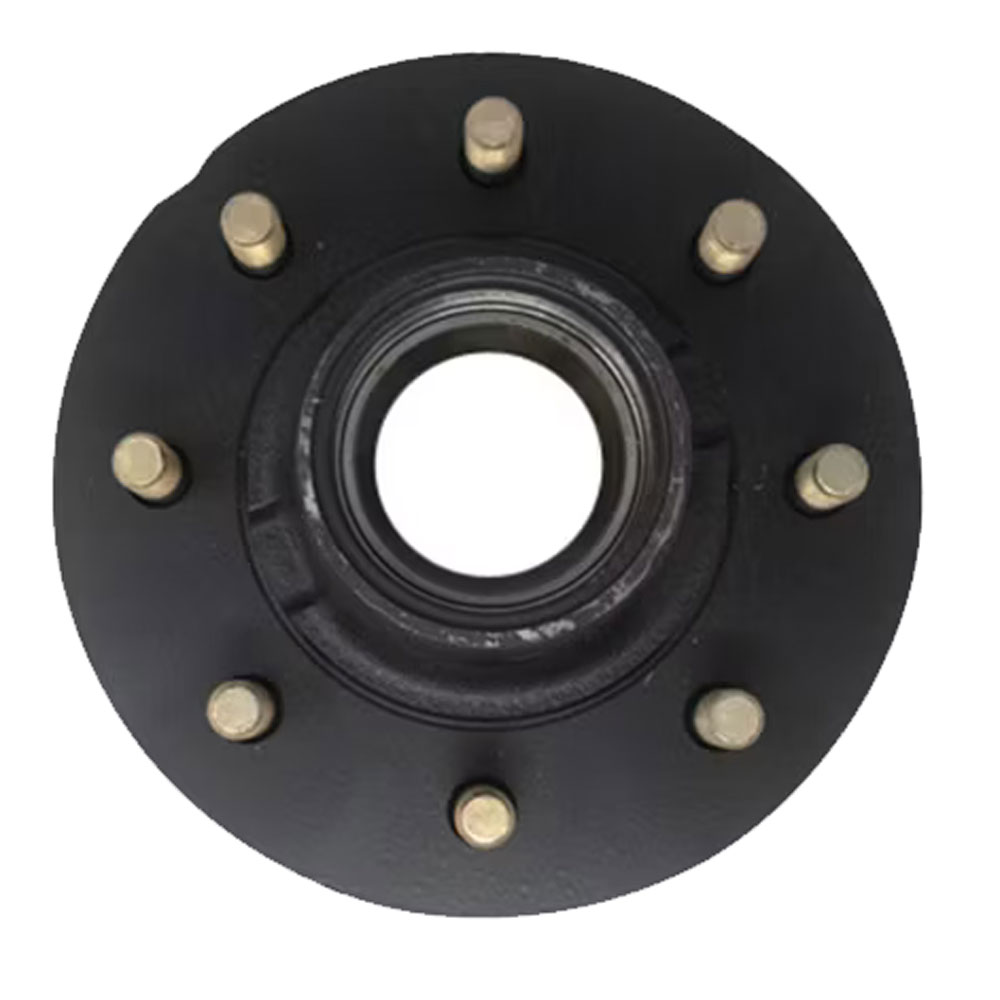 (image for) Trailer Oil Bath Hub With Races & Studs 8 Bolt On 6 1/2" 12 1/4" x 3 3/8" Drum 9/16" Studs 8K Axle Dexter #8-287-14