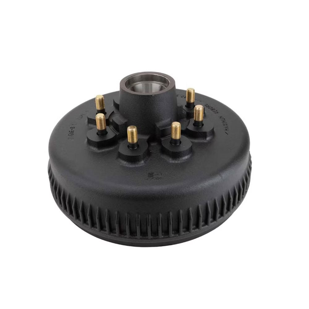 (image for) Trailer Hub/Drum With Races & Studs 8 Bolt On 6.5" 12 1/4" x 2 1/2" Drum 9/16" Studs 7.2k Axle Dexter #8-393-4