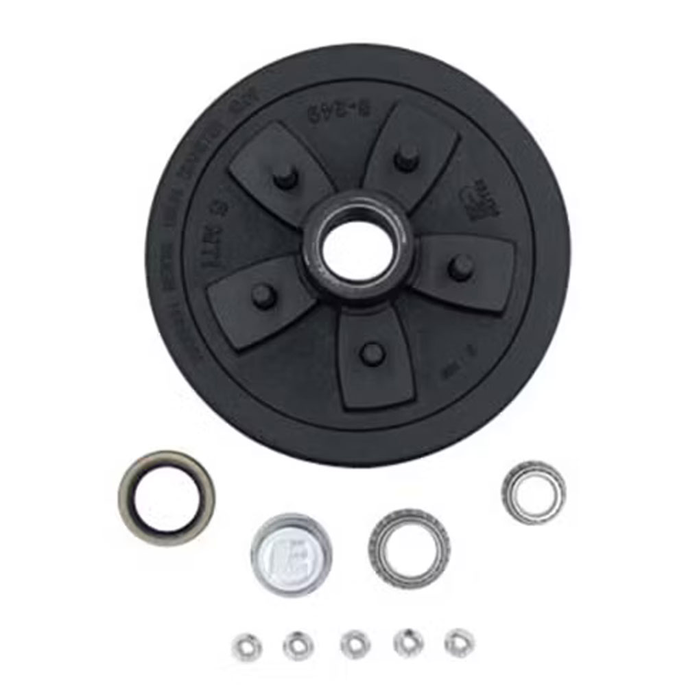 (image for) Trailer Hub/Drum Assembly 5 Bolt On 5" #84 Spindle 10" X 2.25" Drum 3.5k Axle Dexter #84556UC3 & 84556UC3-EZ