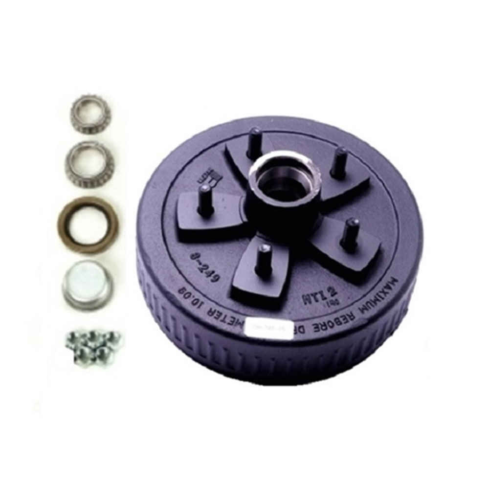 (image for) Trailer Hub/Drum Assembly 5 Bolt On 5.5" #84 Spindle 10" X 2.25" Drum 3.5k Axle Dexter #84557UC3 & 84557UC3-EZ