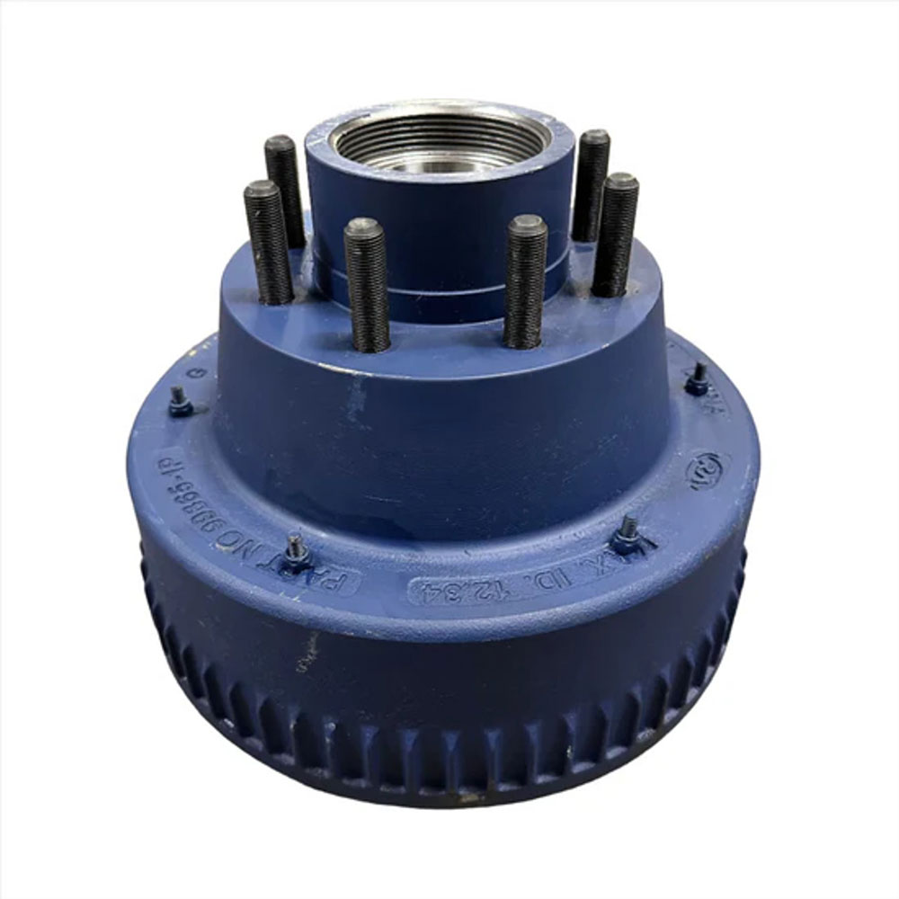(image for) Trailer Oil Bath Hub/Drum With Races & Studs 8 Bolt On 6 1/2" #99 Spindle 4.88" Pilot 5/8" Stud 10K Axle Rockwell #99865-1PAB