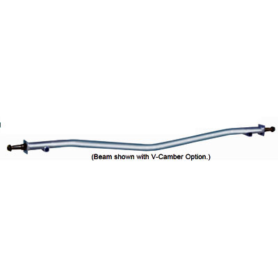 (image for) 7,000 Lb. Straight Trailer Axle Beam 3" Round Flanged Galvanized