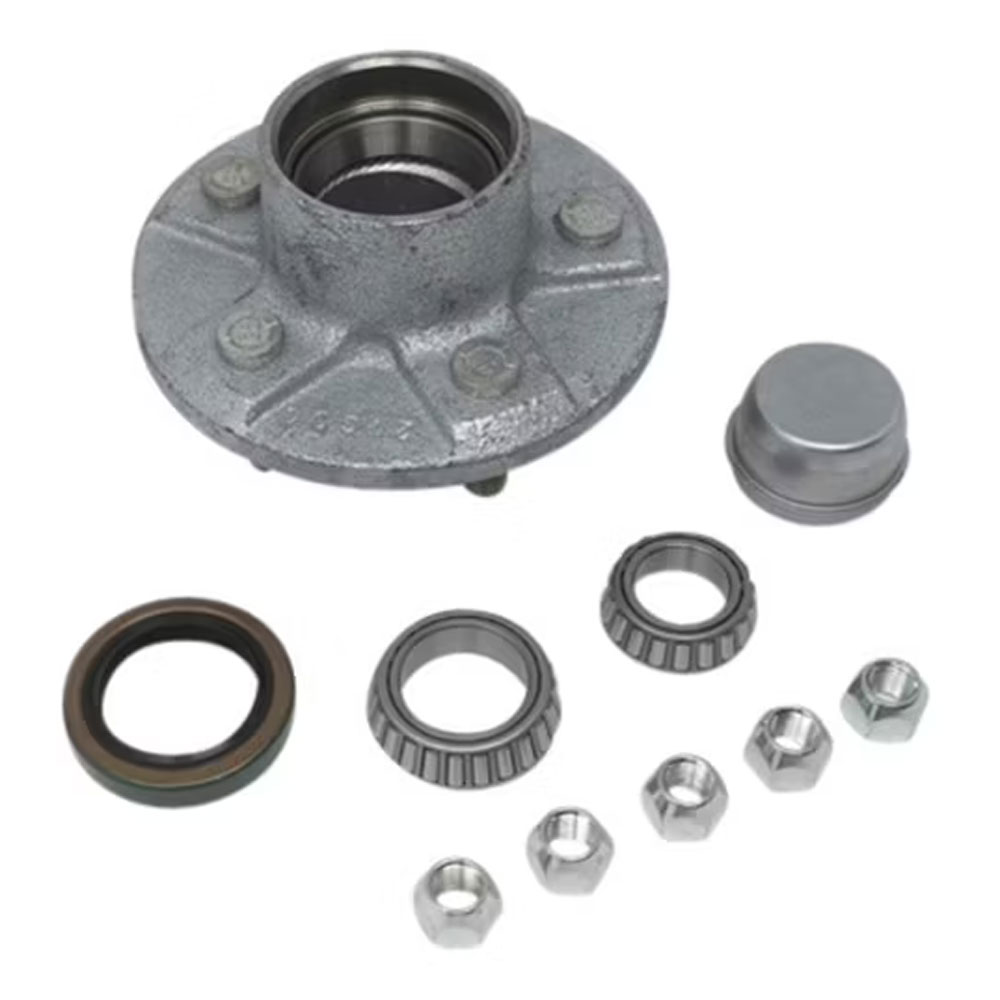 (image for) Marine Trailer Idler Hub Assembly 5 Bolt On 4.5" #84 Spindle 3.5k Axle Trailer Parts Pro #GVH84545UC1 & GVH84545UC1-ZL