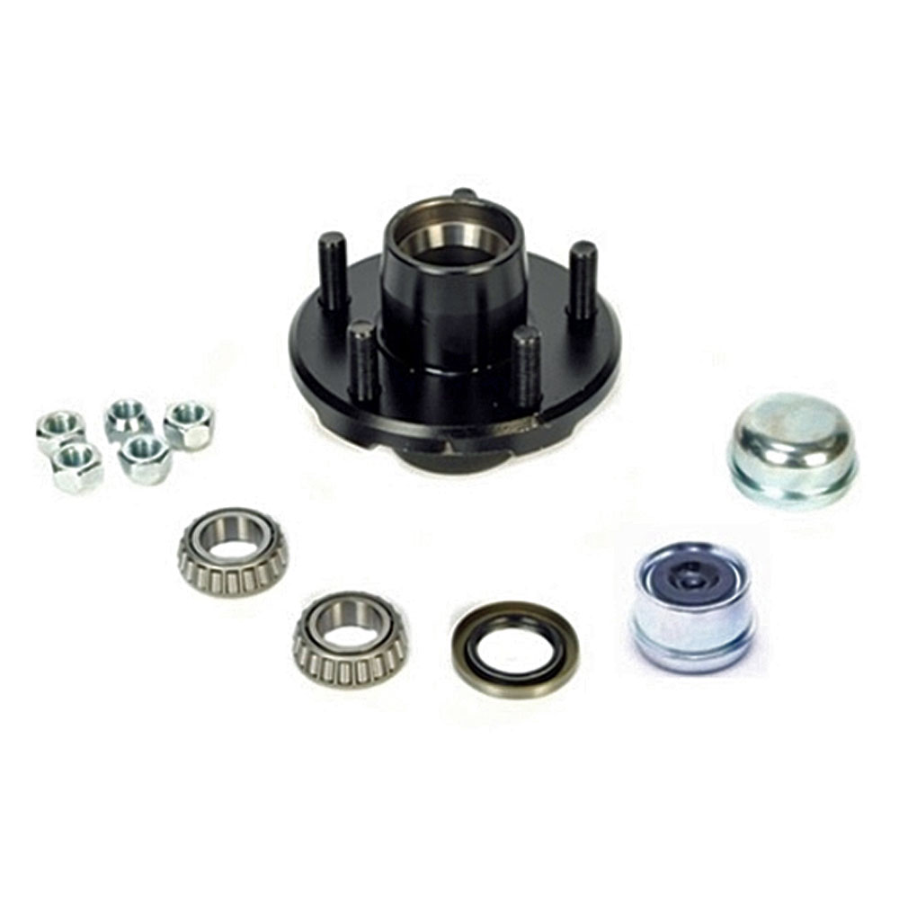 (image for) Trailer Idler Hub Assembly 5 Bolt On 4.5" BT8 Spindle 5 1/2" Flange 2.2k Axle Pre-Greased Trailer Parts Pro #H34822545BX