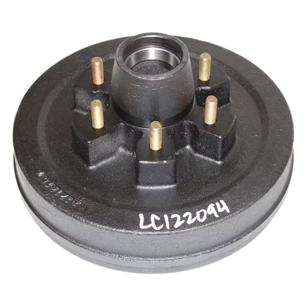 (image for) Trailer Hub/Drum With Races & Studs 6 Bolt On 5 1/2" #42 Spindle 12" X 2" Drum 6k Axle Trailer Parts Pro #HD42656