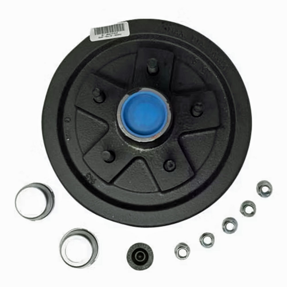 (image for) Trailer Hub/Drum Assembly 5 Bolt On 5" #84 Spindle 3.5k Axle Pre-Greased Boxed Trailer Parts Pro #HD84556BX