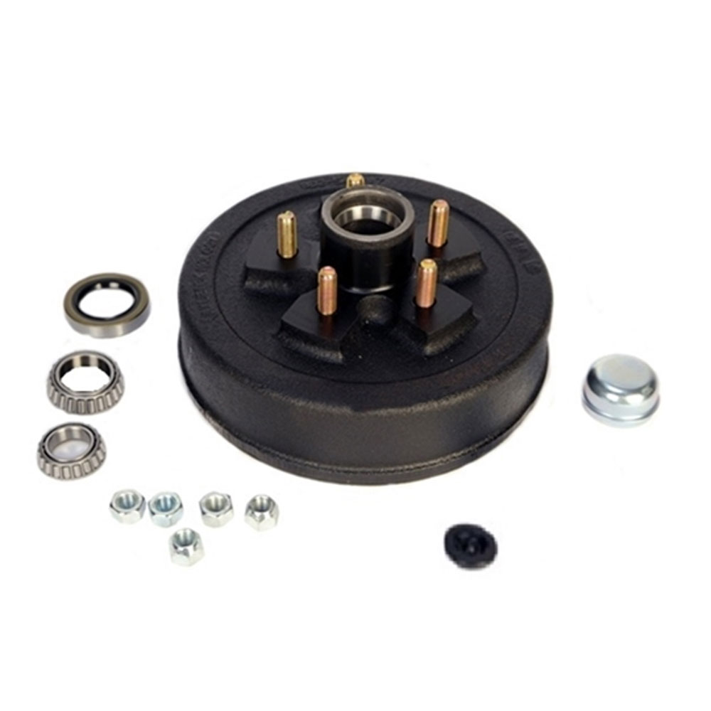 (image for) Trailer Hub/Drum Assembly 5 Bolt On 5" #84 Spindle 10" X 2.25" Drum 3.5k Axle Trailer Parts Pro #HD84556UC3