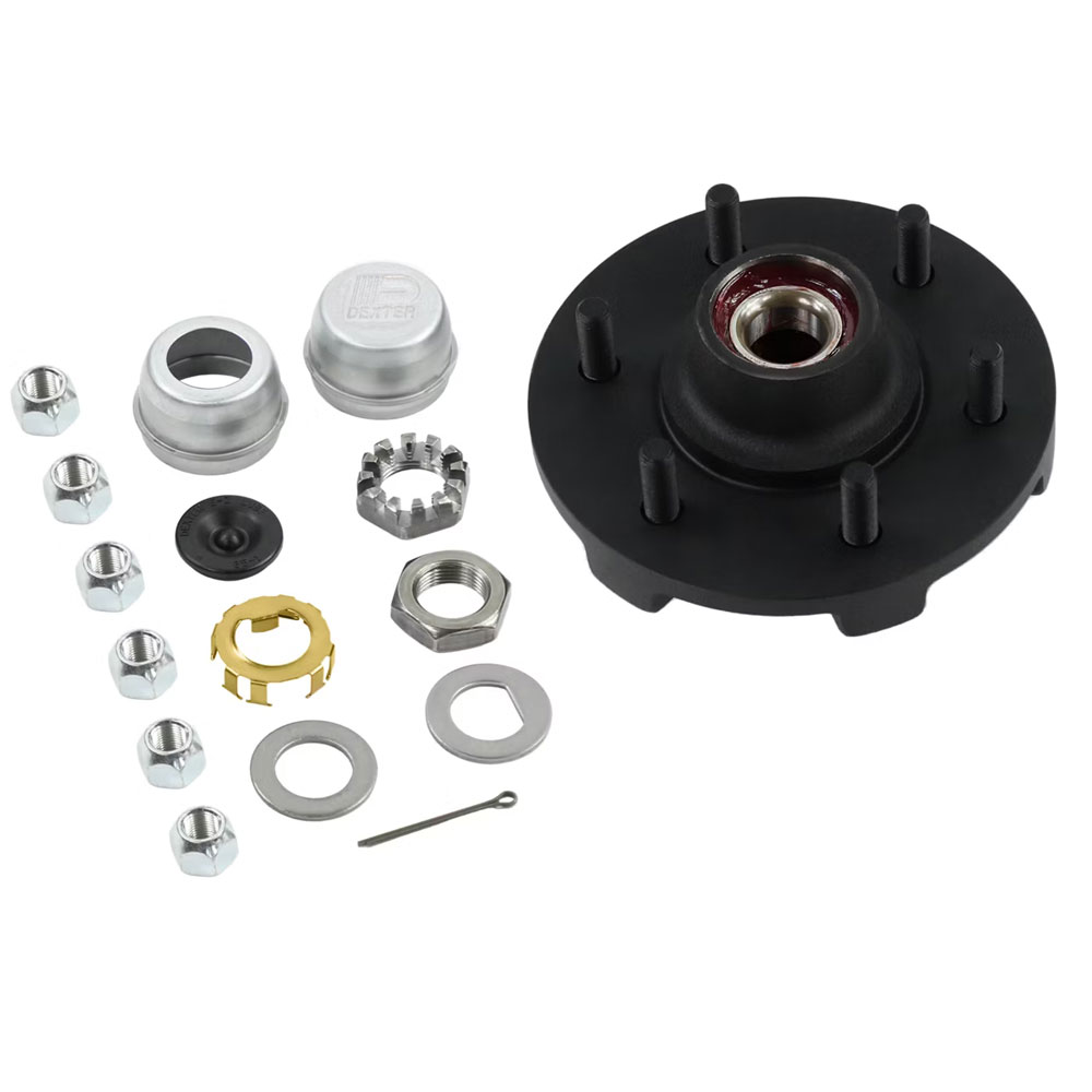 (image for) Dexter Trailer Idler Hub Assembly 6 Bolt On 5.5" Pre-Greased #84 Spindle 3.5K Axle Dexter # K08-251-1G