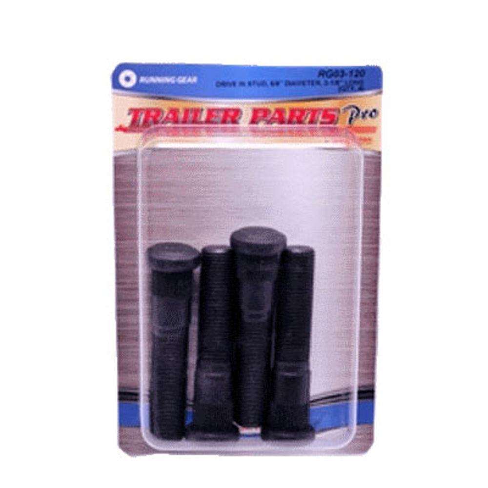 (image for) Trailer Drive In Wheel Studs 5/8"-18 x 3 1/8" Pkg. Dexter/Redneck #RG03-120