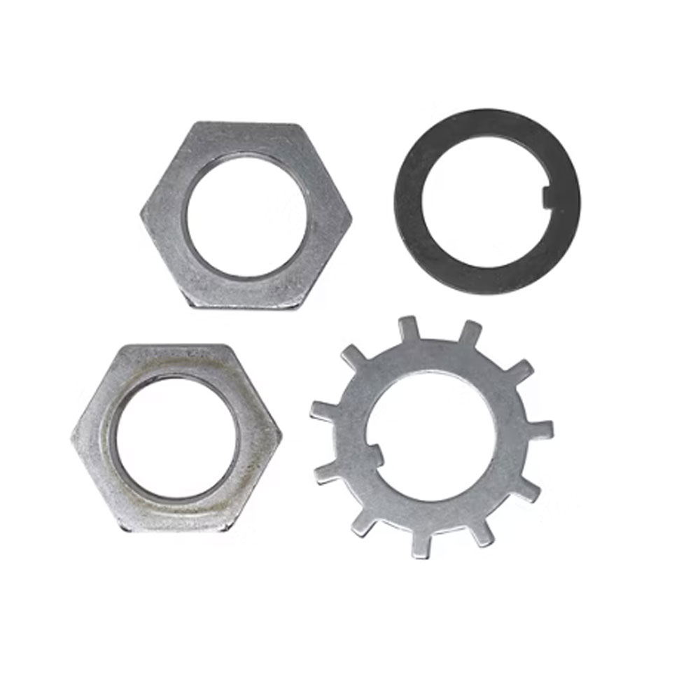 (image for) Trailer Spindle Hardware Kit 1 1/2"-12 Nut With Tang & Tongue Washer 9k-10k GD Axle Dexter/Redneck #RG05-120