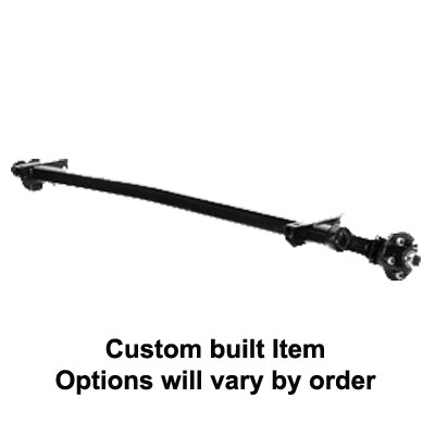 (image for) #10 Torflex Trailer Axle Idler 5 Bolt On 4.5" With Brake Flange