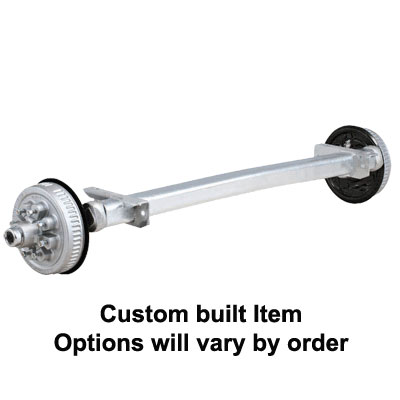 (image for) Marine #12 Torflex Trailer Axle Hyd FB Brake 8 On 6.5" Zerk Lube