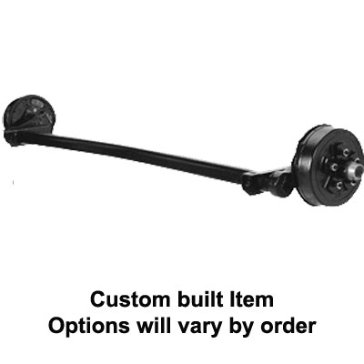 (image for) #12 Torflex Trailer Axle Hydraulic Duo-Servo Brake 5 Spoke