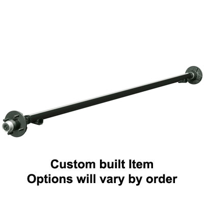(image for) 2,200 lb. Trailer Axle Idler 4 On 4" Straight No Brake Flange