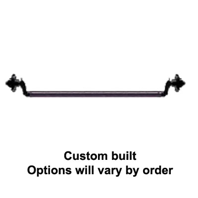 (image for) 2,200 lb. Trailer Axle 4" Drop 5 On 4.5" Idler No Brake Flange
