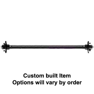 (image for) 2,200 lb. Trailer Axle 5 On 4.5" Idler Straight No Brake Flange
