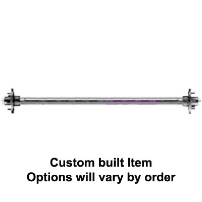 (image for) 2.2K Marine Axle Idler Straight Zerk Lube 5 On 4.5 Galvanized
