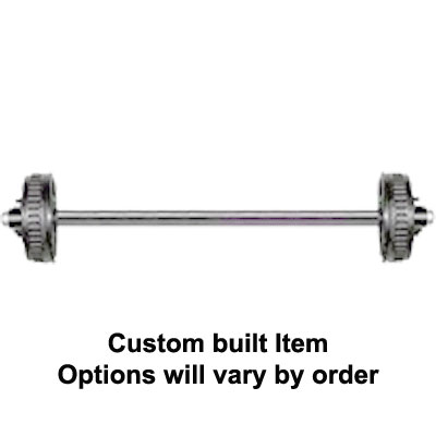 (image for) 3.5K Marine Trailer Axle Hyd FB Brake 5 On 4 1/2" Zerk Lube Galv