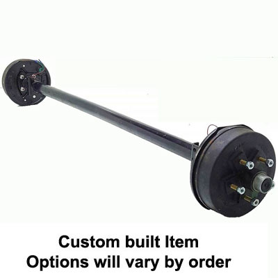 (image for) 3,500 lb. Trailer Axle 5 On 4.75" Straight Electric Brake
