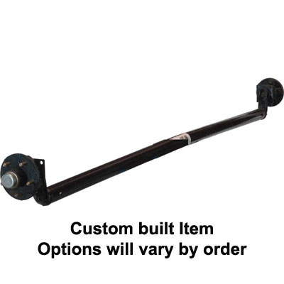(image for) 3,500 lb. Trailer Axle 4" Drop 5 On 5" Idler