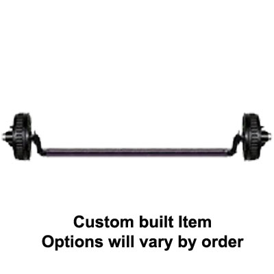 (image for) 3,500 lb. Trailer Axle 4" Drop Axle 6 On 5.5" SS Hydraulic Brake