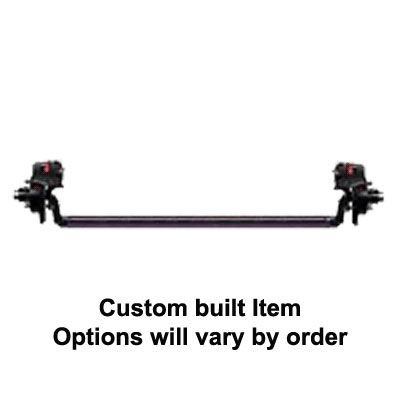 (image for) 6,000 lb. HD Trailer Axle 4" Drop 6 On 5.5" Hydraulic Disc Brake