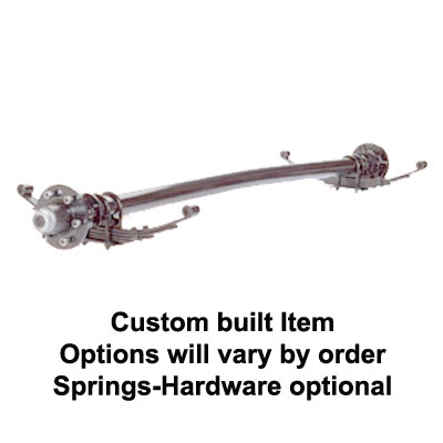 (image for) 6K HD Marine Trailer Axle Idler 6 On 5 1/2" Zerk Lube Galvanized