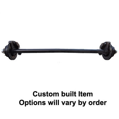 (image for) 7,000 lb. Trailer Axle 8 On 6.5" Straight Hydraulic Disc Brake