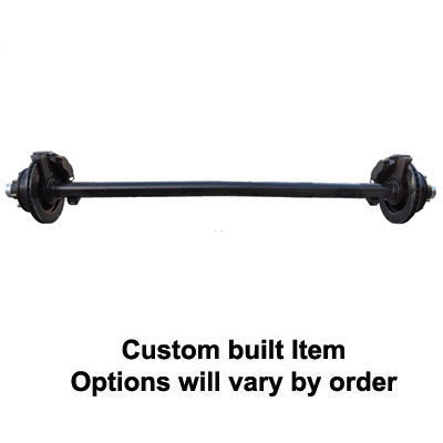 (image for) 8,000 lb. Trailer Axle 8 On 6.5" Straight Hydraulic Disc Brake