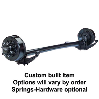 (image for) 8,000 lb. Trailer Axle 4" Drop 8 On 6.5" Electric Brake