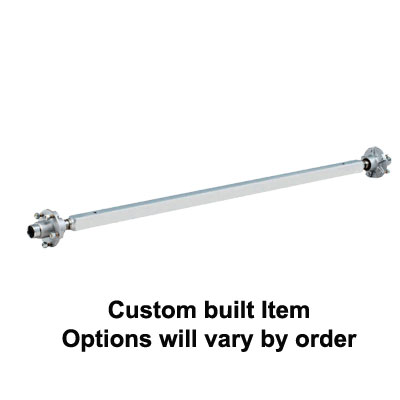 (image for) 2.2k Marine Axle Square Idler Straight Zerk Lube 5 On 4.5 Galv