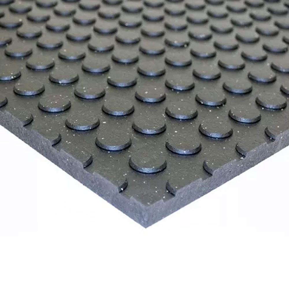 (image for) Horse-Stock Trailer Button/Smooth Rubber Stall Mat 48" X 72" X 3/4'' Dexter/Redneck #4872BM-75