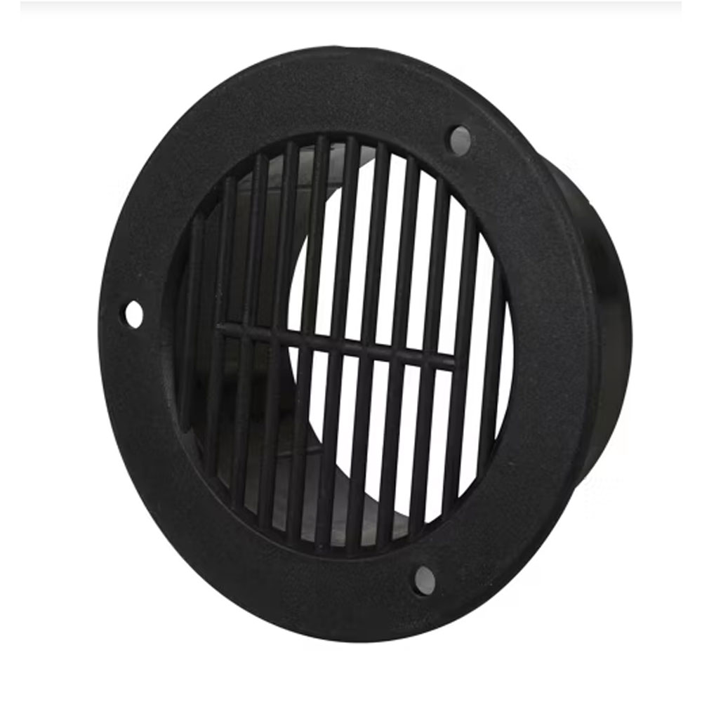 (image for) RV Trailer Interior Tube Air Vent Black Dexter/Redneck #AVT2