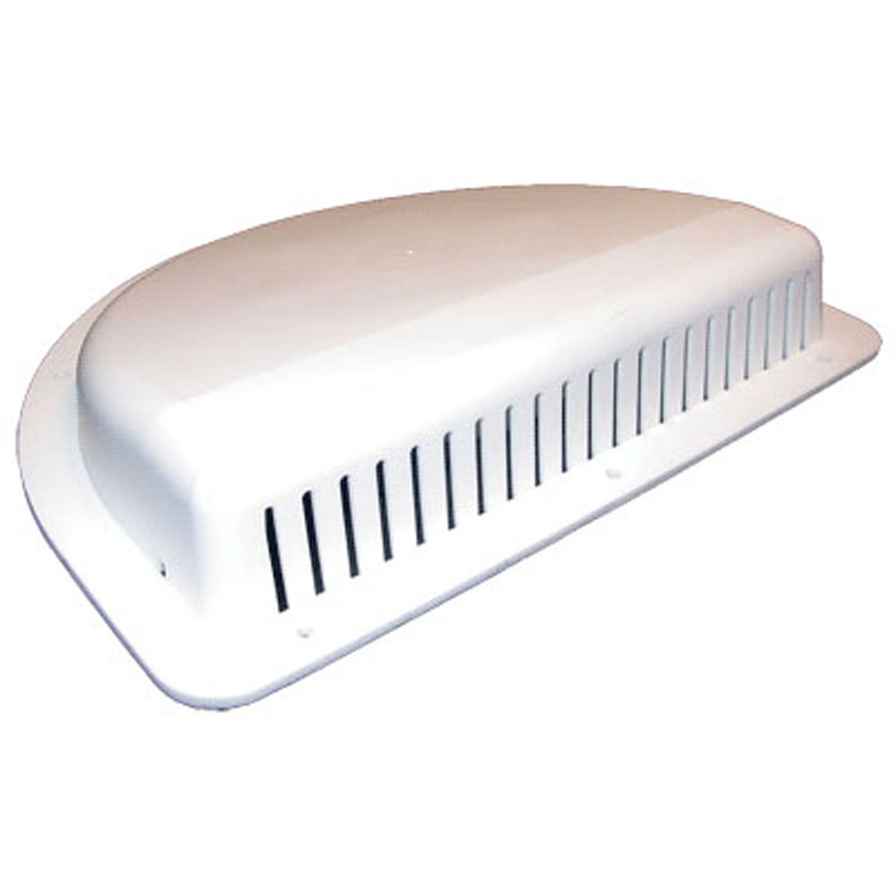 (image for) RV Trailer Exterior Half Moon Air Vent White Dexter/Rednedk #WHMAV2