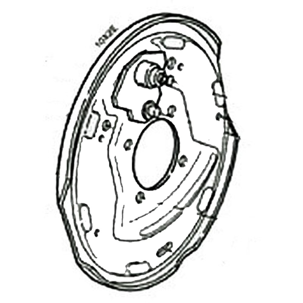 (image for) Trailer Electric Brake Backing Plate 10" x 2 1/4" Brake Dexter/Redneck #36-19-10