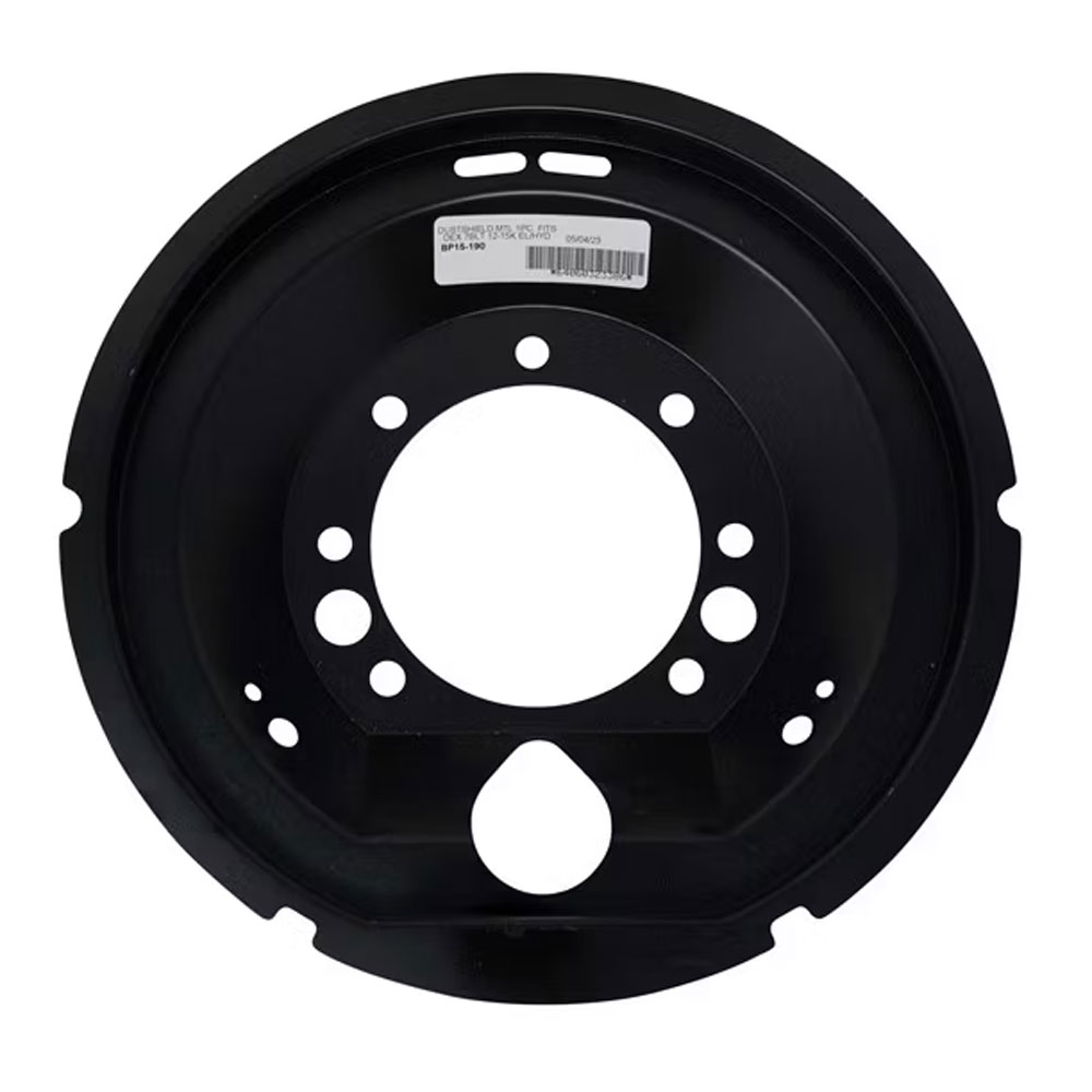 (image for) Trailer Hydraulic Brake Dust Shield 12 1/4" x 3 3/8" Brake 8K Dexter/Redneck #BP15-015
