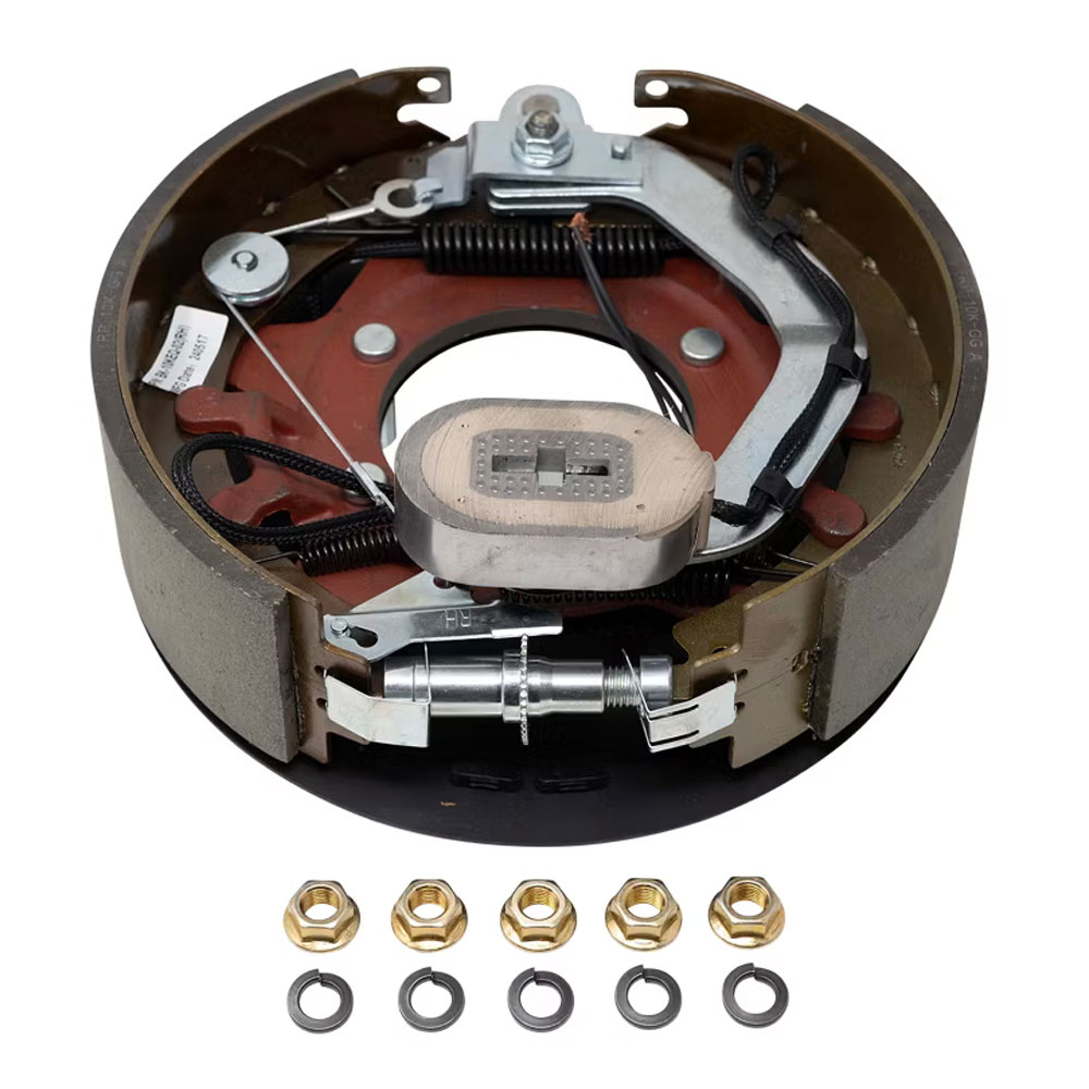 (image for) Trailer Electric Brake Asssembly 12 1/4" X 3 3/8" 5 Bolt Flange Right Hand 10k Per Pair Dexter/Redneck #EB01-155