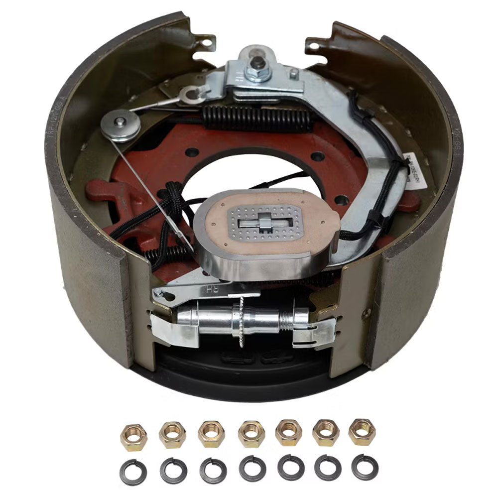 (image for) Trailer Self Adjust Electric Brake Assembly 12 1/4" X 5" Right Hand 12k-16k Per Pair Dexter/Redneck #EB01-167