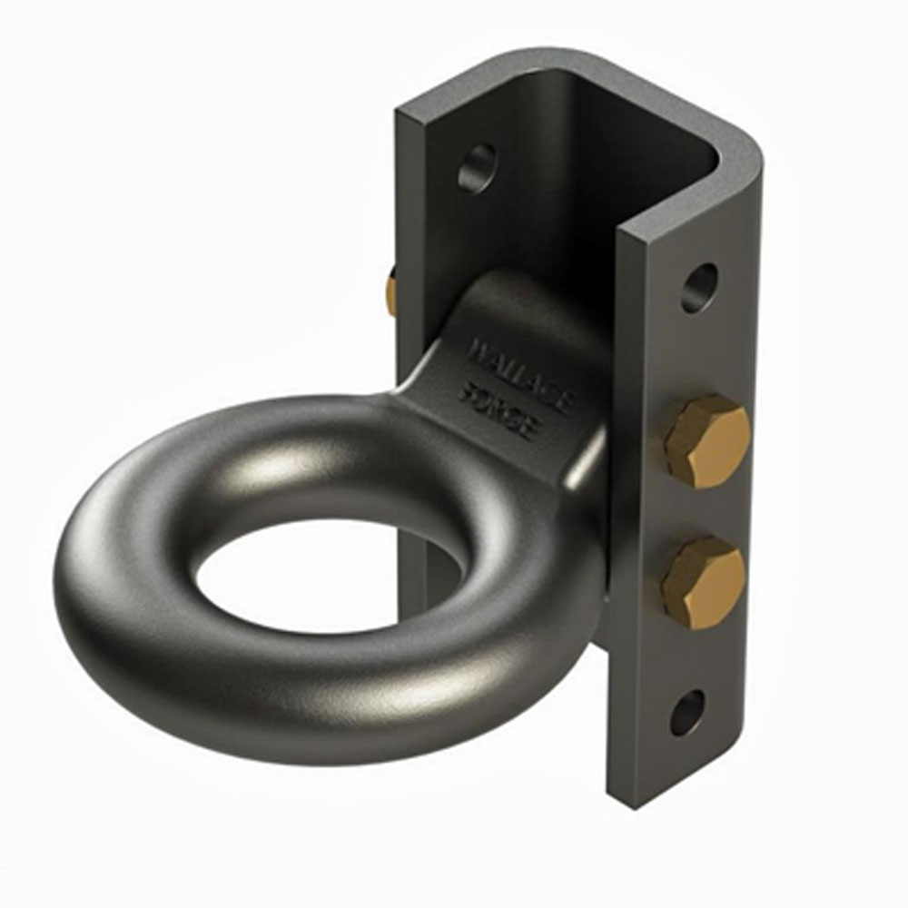 (image for) Trailer Adjustable Tow Ring With 3 Position Channel Zinc 3" Eye 14k Dexter/Redneck #18128-Z