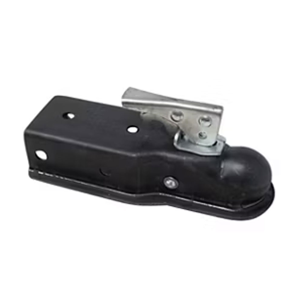 (image for) Trailer Ram Straight Tongue Coupler 2" Ball 3,500 lb. Oily 3" Channel Dexter/Redneck #CT3003