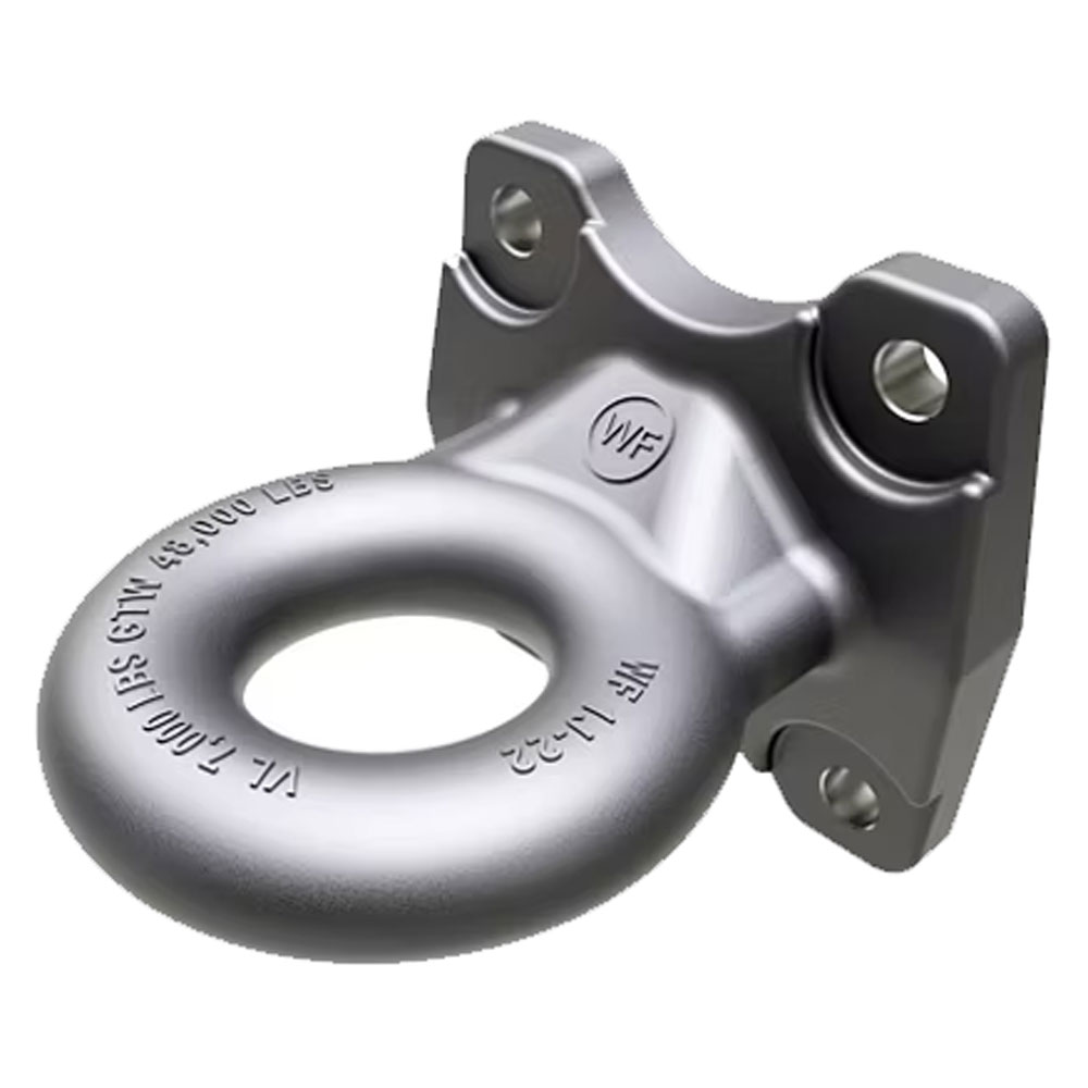 (image for) Trailer Wallace Forge Square Mount Tow Ring 2 1/2" Eye 48,000 lb. Dexter/Redneck #R49A