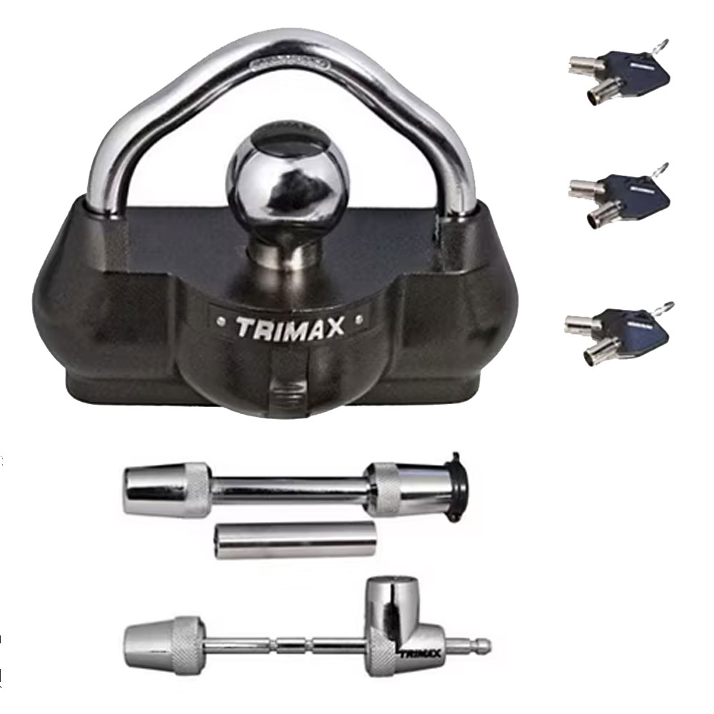 (image for) Trailer Trimax Coupler Lock Keyed Alike Combo Pack Dexter/Redneck #TCP100