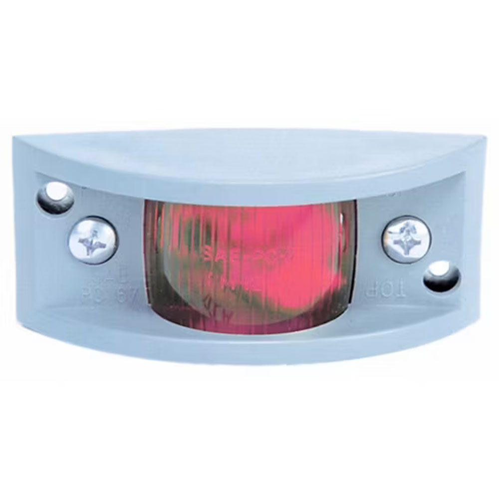 (image for) Trailer Marker Clearance Incandescent Light Only Incandescent Rectangular Red Dexter/Redneck #122R