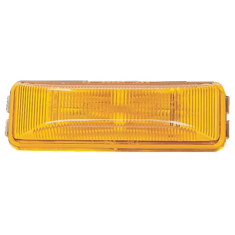 (image for) Trailer Marker Clearance Incandescent Light Only Incandescent 3.91" Rectangular 1 Bulb Amber Thinline Standard