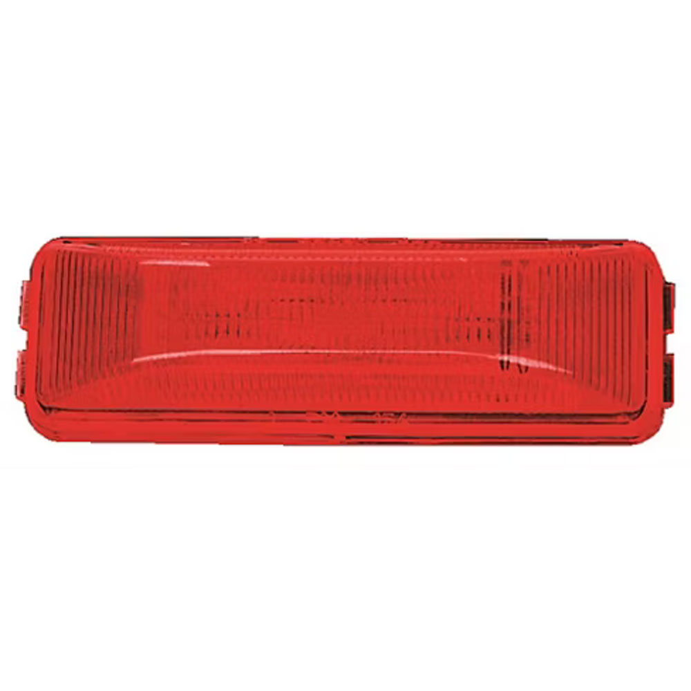 (image for) Trailer Marker Clearance Light Only Incandescent Red 3.91" Rectangular 1 Bulb Thinline Standard Dexter/Redneck #154R