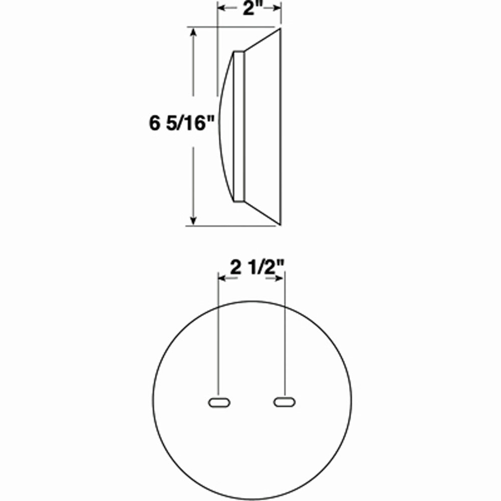 (image for) Trailer Dome Interior Auxiliary Light Round Dexter/Redneck #390S