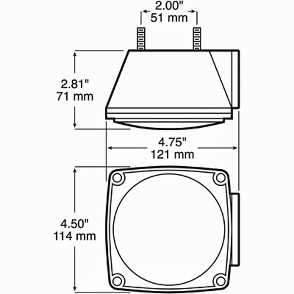(image for) Trailer Light Kit Incandescent Stud Mount Dexter/Redneck #540