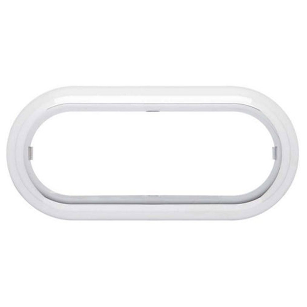 (image for) Trailer Light Chrome Trim Ring 6" Oval Dexter/Redneck #A-78CB